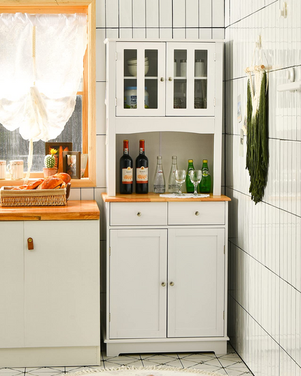 Giantex Buffet Sideboard, Kitchen Cabinet with Hutch