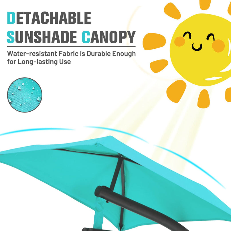 Giantex Hanging Arc Chaise Hammock for Patio Poolside Backyard Garden Porch