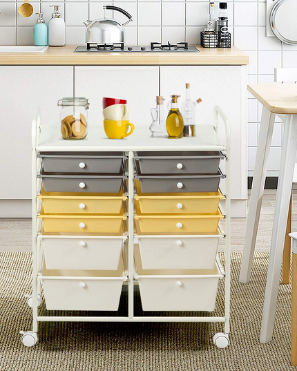 Giantex 12 Drawer Rolling Storage Cart