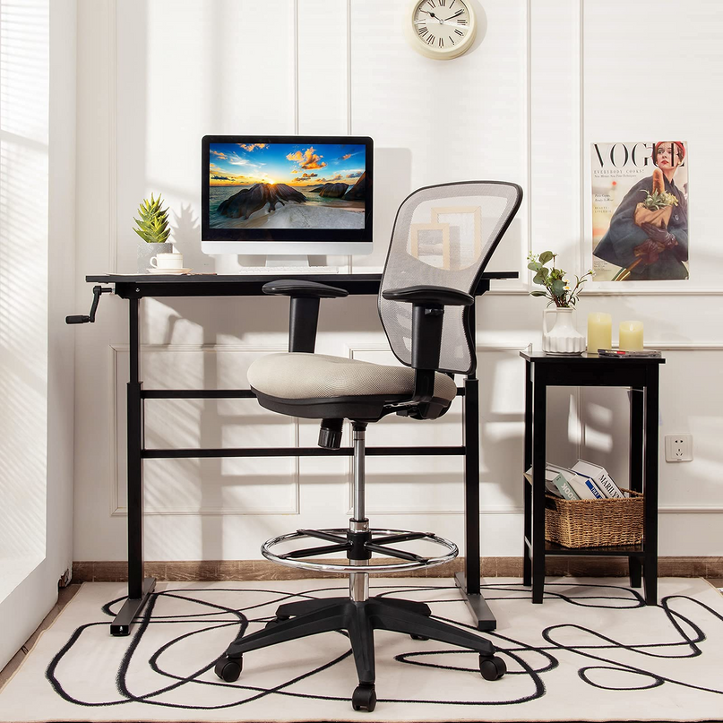 Giantex Mesh Drafting Chair, Standing Desk Chair