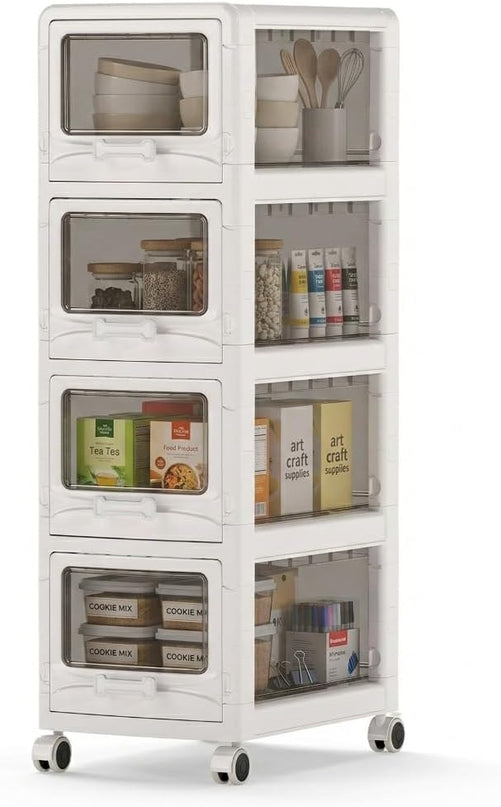 Giantex Rolling Storage Cart with Lockable Wheels