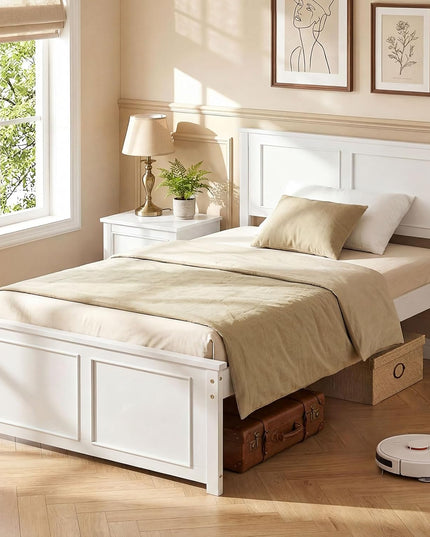 Giantex Wood Full/Twin/Queen Size Bed Frame w/Wooden Slat Support Mattress Foundation