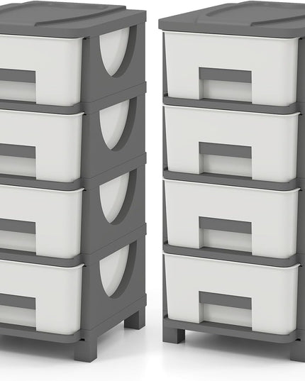 Giantex 5-Drawer/4-Drawer Plastic Storage Organizer with Drawers (1/2)
