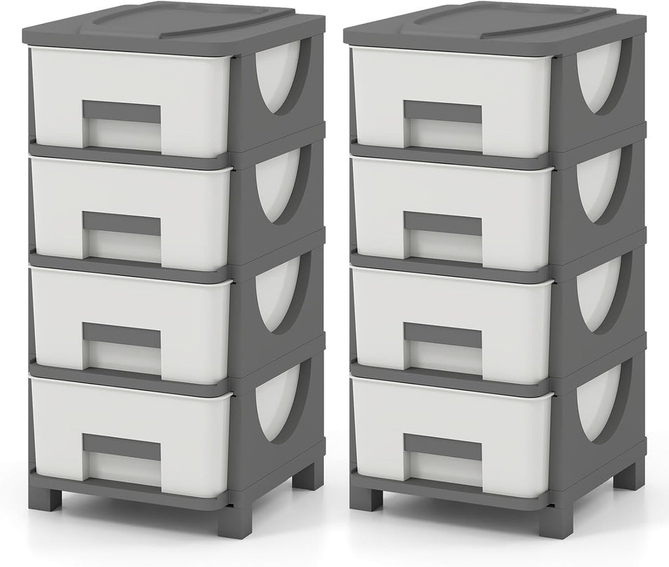 Giantex 5-Drawer/4-Drawer Plastic Storage Organizer with Drawers (1/2)