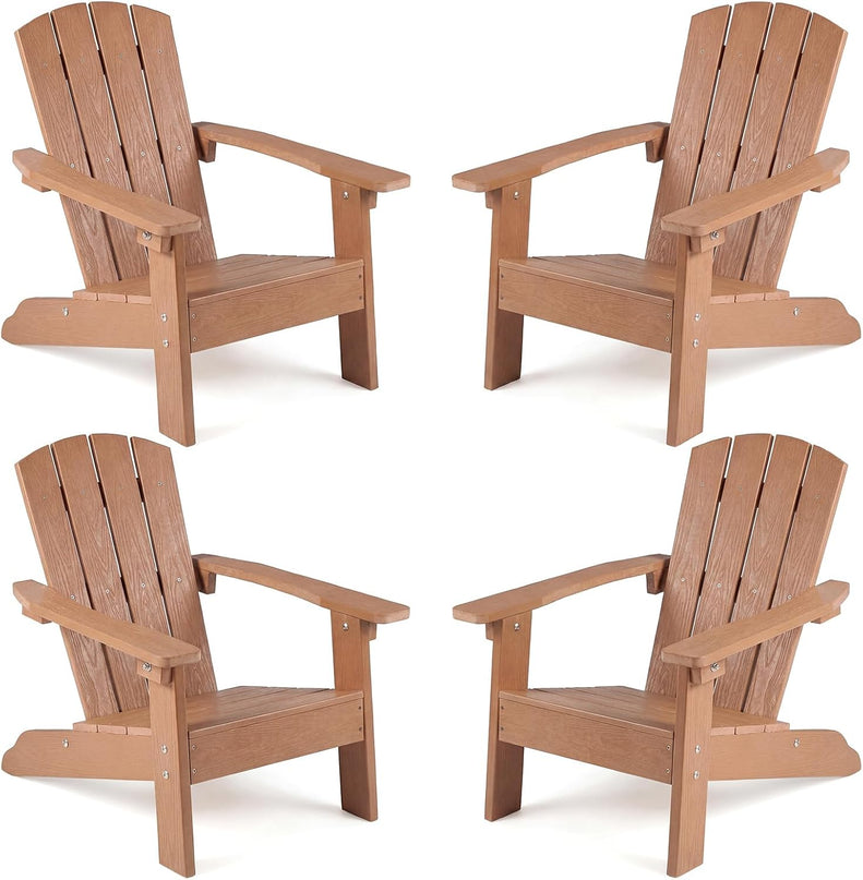 Giantex HIPS Kids Adirondack Chair - All-Weather Lawn Toddler Chair with Ergonomic Design