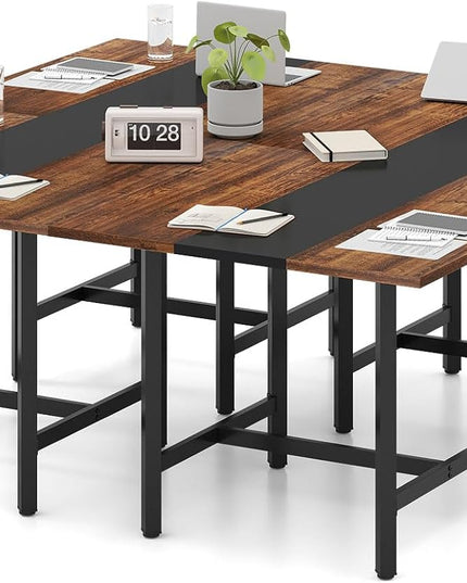 Giantex 39.5" Square Conference Table, Meeting Table for 4 People (1/2/4)