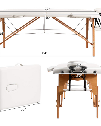 Giantex Folding Massage Table 84'' Professional Massage Bed
