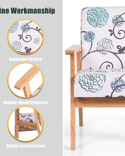 Giantex Decorative Retro Accent Chairs for Living Room
