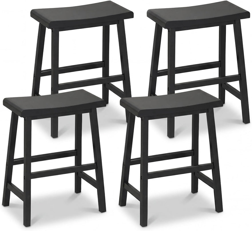 Tabourets de bar Giantex 24 pouces de hauteur avec repose-pieds (2/4)