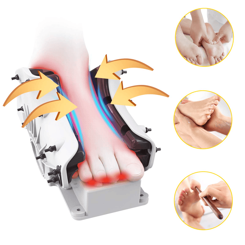 Giantex Nerve Pain Therapy Spa Gift Deep Kneading Rolling Massage for Leg Calf Ankle, Burgundy/Red/Black/Gray - Giantexus