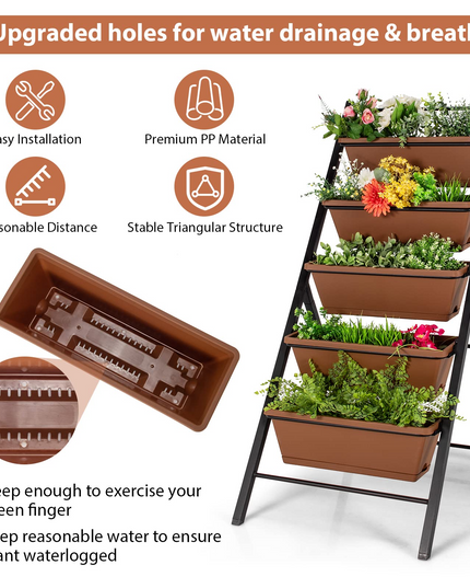 Elevated Garden Beds with Water Drainage Hole