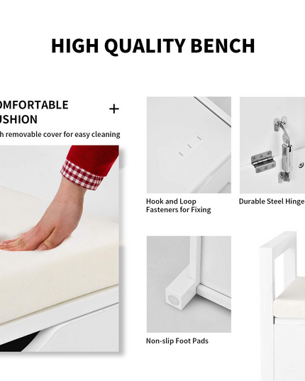 Giantex Shoe Storage Bench with Cushion
