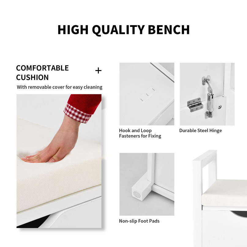 Giantex Shoe Storage Bench with Cushion