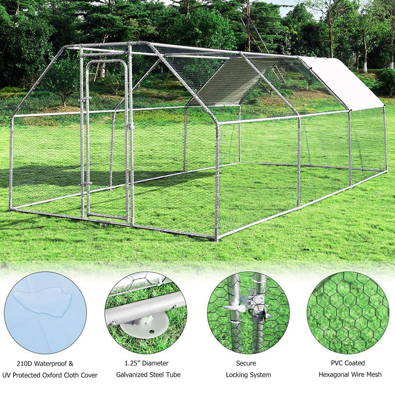 Giantex Large Metal Chicken Coop