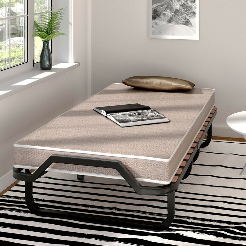 Rollaway Folding Bed with 4 Inch Mattress
