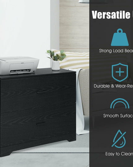 Giantex 2-Drawer Lateral File Cabinet Printer Stand