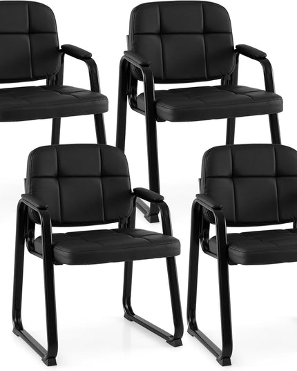 Chaises d'accueil Giantex pour salle d'attente avec accoudoirs rembourrés