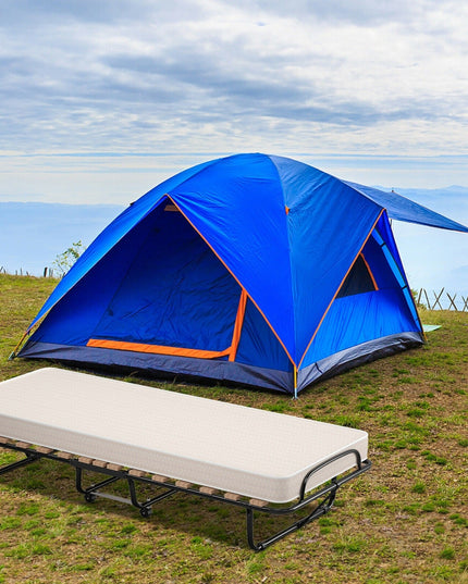 Folding Bed with Mattress Rollaway Guest Bed