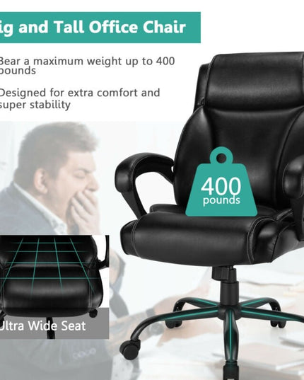 Home Office Chair, 400 LBS High Back Big and Tall Executive Chair