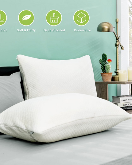 Giantex 2 Pack Shredded Memory Foam Pillows