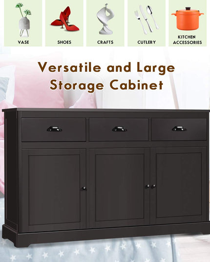 Giantex Sideboard Buffet Server Storage Cabinet Console Table