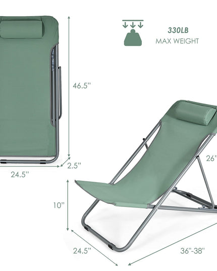Giantex Beach Chair for Adults Camping Chair Set