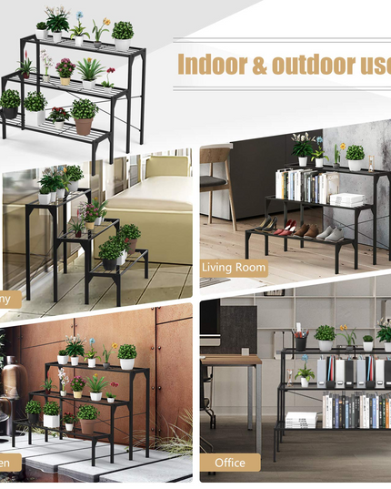 Giantex 3 Tiers Metal Plant Stand