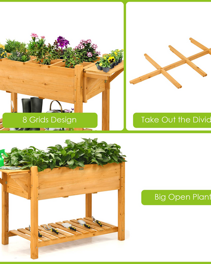 Elevated Raised Garden Box (47L x 21W x 31.5H)