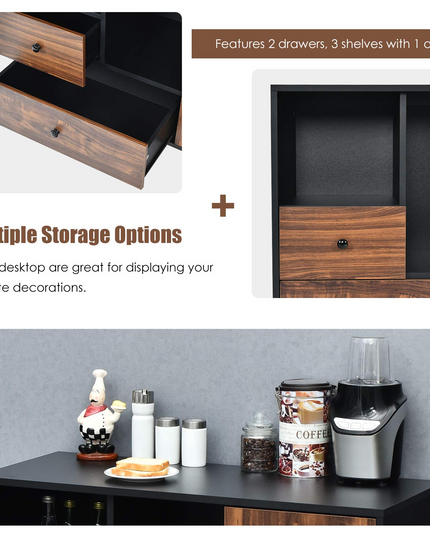 Giantex Mobile Filing Cabinet 2 Drawers, Large Storage Cabinet, Printer Stand on Wheels