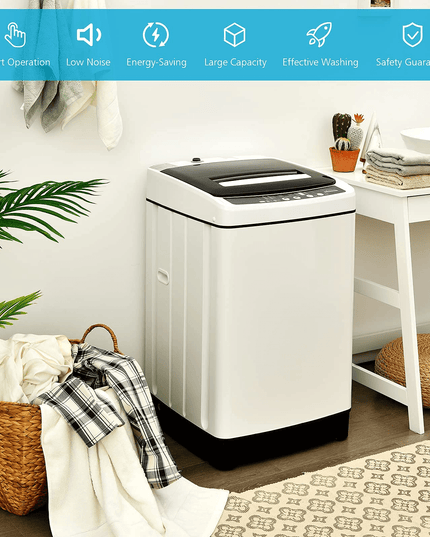 2 in 1 Portable Laundry Washer 1.5Cu.Ft 11lbs Capacity Washer and Dryer Combo - Giantexus