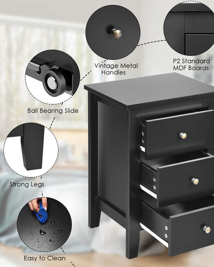 Suitable for Bedroom Bedsides Table Accent Table End Table