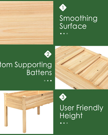 Raised Garden Bed Kit (49.5" X 23.5" X 30.0")