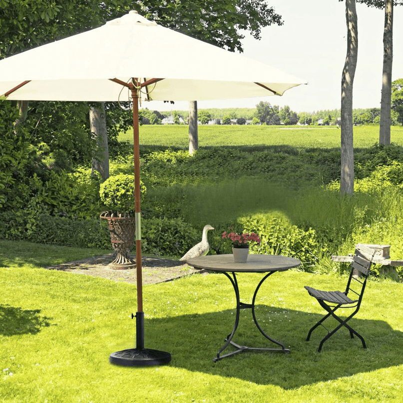 Giantex 17.5" 30lbs Patio Market Umbrella Base, Classic Round - Giantexus