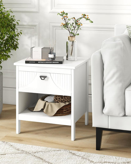 Giantex Modern Nightstand with Drawer with Storage for Bedroom Small Place