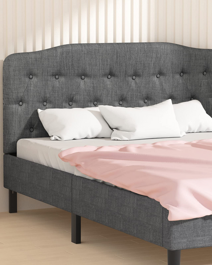 Giantex Upholstered Headboard, Button Tufted Headboard, Queen Size