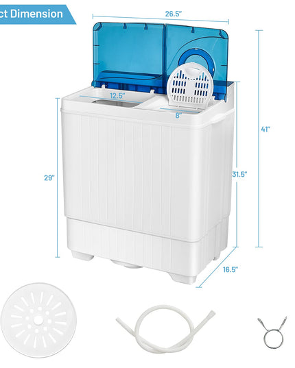 Compact Washing Machine for Apartment, Dorm and RV