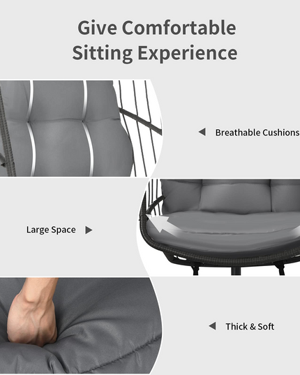 Giantex Hanging Egg Chair with Stand