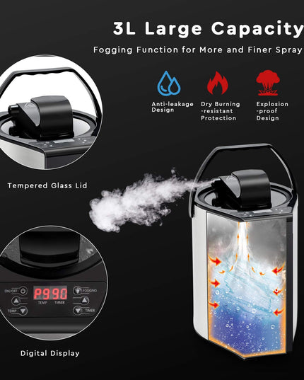 Steam Sauna Portable Therapeutic Sauna 3L Blast-Proof Remote Control