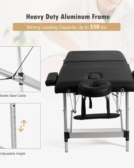 Giantex 84" Massage Table Professional Portable Massage Bed