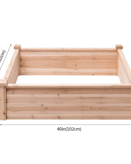 Giantex Raised Garden Bed, 40''Lx40''Wx12''H