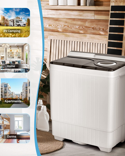 Compact Washing Machine for Apartment, Dorm and RV