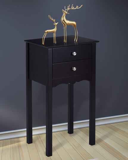 Giantex End Table w/ 2 Drawers Side Table Nightstand Multi-Purpose Accent Table Living Room Bedroom Home Furniture