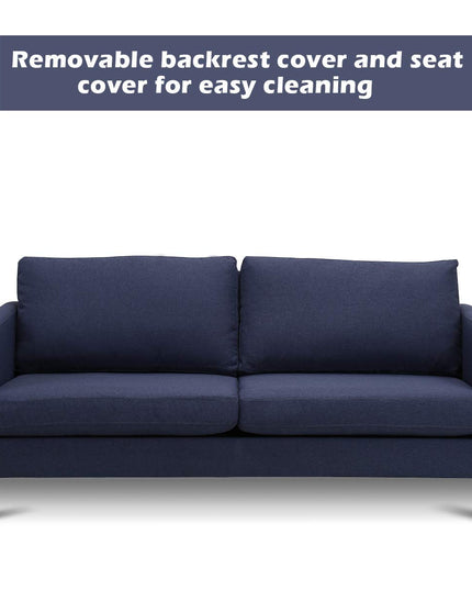 Giantex Modern Upholstered Accent Sofa, Fabric Futon Sofa Bed
