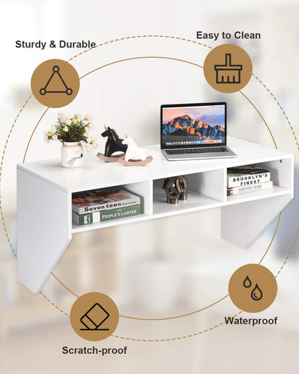 Giantex Wall Mounted Desk Floating Computer Desk
