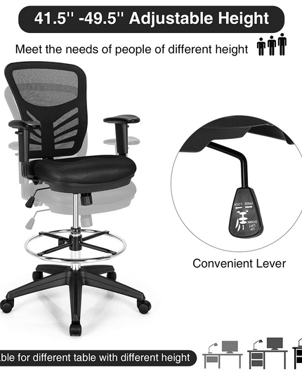 Giantex Mesh Drafting Chair, Standing Desk Chair
