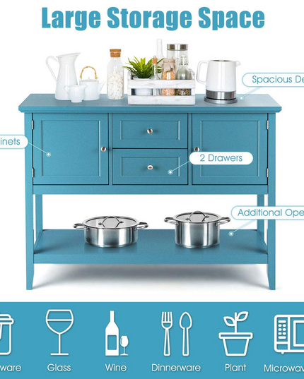 Giantex Buffet Sideboard, Wood Storage Cabinet