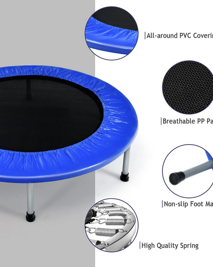 Portable Recreational Fitness Trampoline for Adults Kids