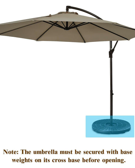 10ft Offset Patio Umbrella Cantilever Umbrella - Giantexus