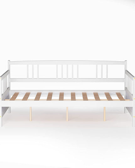 Giantex Full Size Daybed, Wooden Daybed Sofa Bed Frame with Wood Slat Support for Kids Teens (Full)