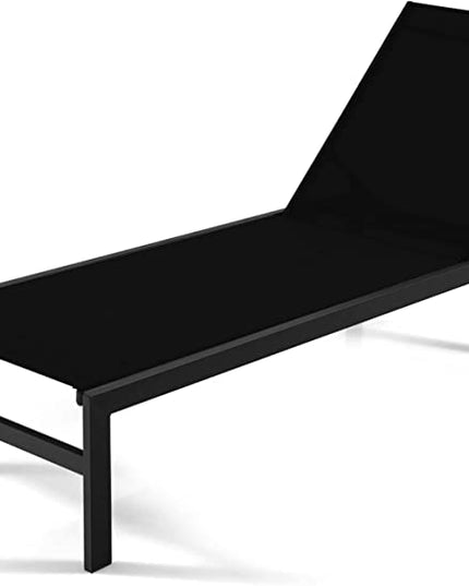 Giantex Patio Chaise Lounge Chair, Outdoor Sunbathing Chair Lawn Reclining Lounger with 6 Adjustable Position